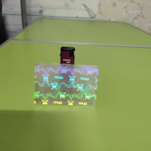 PET Material Holographic Heat Seal Laminating Film Pouches