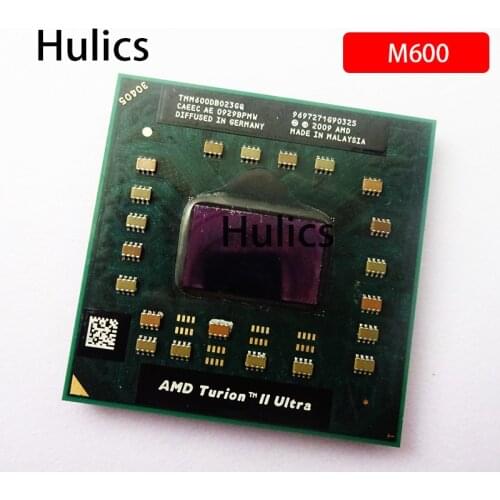 Hulics Original AMD Turion II Ultra Dual-Core Mobile TMM600 M600 TMM600DBO23GQ 2.4G 2M cpu latop processor Socket S1