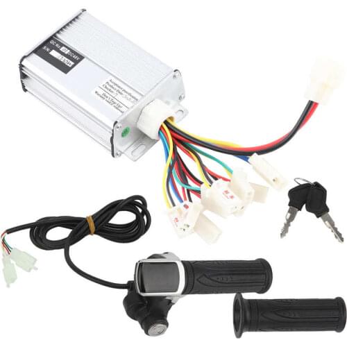 E-Bike 48V 1000W Controller Set Extended Cable Scooter Electric Bicycle Tricycle Controller + Throttle Grip with Lock Accessory