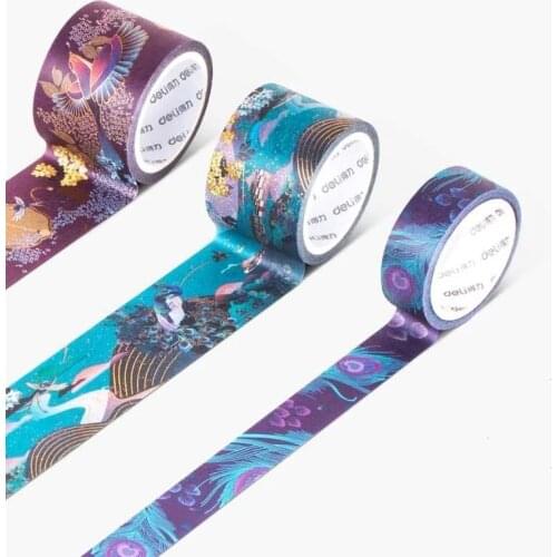 3 Pcs Summer Palace Washi Tape Chinese Luxury Masking Tape Retor Gold Decorative Tape Sticker Scrapbooking Diary Stationery