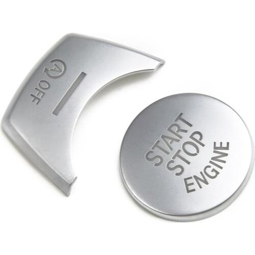 Parts Button Cover For BMW 5 / 6 / 7 Series F10 GT F07 2011-2017 Switch 2pcs Accessories Chrome