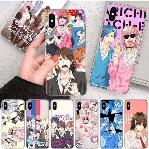 CUTEWANAN anime Yarichin bitch Club Soft Cover Phone Case For Apple Iphone 12 11 Pro XS X Max XR 7 8 6 6S Plus 5S SE + Mini Cust