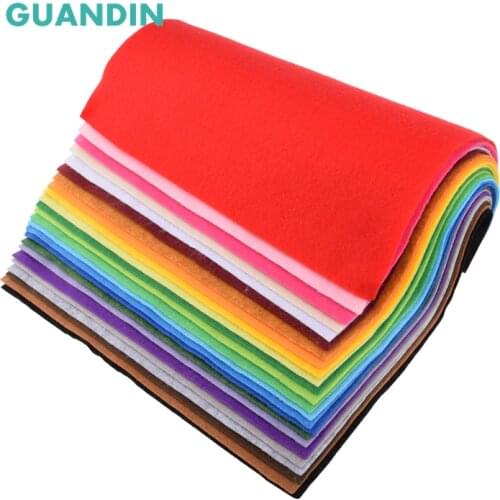 Soft Felt,Polyester Non-woven Fabric,Thickness 1.5mm,for DIY Sewing & Quilting,Toys,Crafts Dolls Material,24pcs/lot,30x30cm