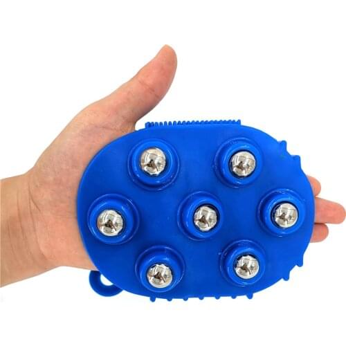 7 Balls Body Massage Glove Roller Ball Anti-Cellulite Muscle Pain Relief Relax Massager For Neck Shoulder Buttocks Health Care