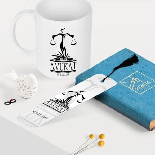 Personalized Attorney Themed Mug and Bookends Set-5
