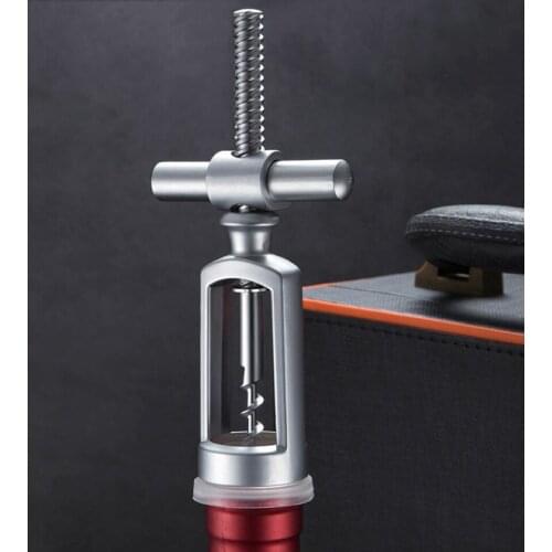 Portable Metal Red Wine Opener Zinc Alloy Corkscrew Cork Puller Remover Champagne Opener Wine Opener Kitchen Tools