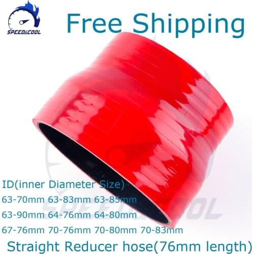 Straight Reducer Hose General Silicone Coolant Intercooler Pipe Tube Hose 63mm 64mm 67mm 70mm 76mm 80mm 83mm 85mm 90mm