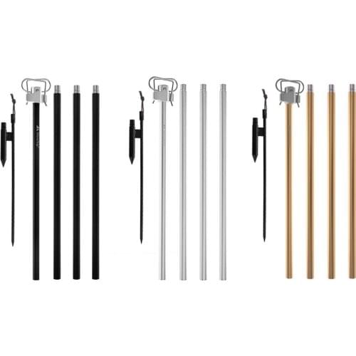 Folding Lamp Pole Lantern Light Pole Light Stand Lantern Support Outdoor Camping Fishing Portable Lamp Hook For Picnic Hiking