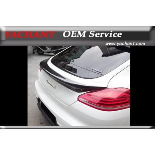 Car-Styling FRP Fiber Glass Rear Trunk Spoiler Fit For 2014-2016 Panamera 970.2 Rear Spoiler Wing