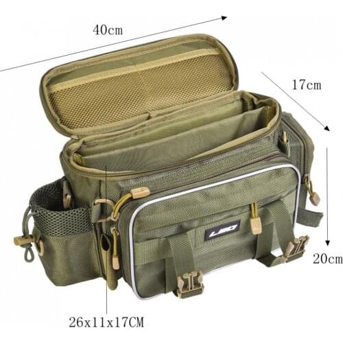 Outdoor Fishing Bag Multifunctional Waterproof Oxford Cloth Waist Shoulder Fishing Tackle Reel Lure Camera Storage Bag