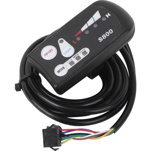 E‑Bicycle Lithium Battery LED Meter S800 Display Horizontal Black & White Screen(36V) Suitable For Electric Bicycle Waterproof