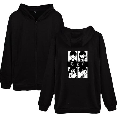 Omori Zipper Hoodies Women Men Fashion Prints Long Sleeve Hooded Sweatshirt Hot Sale Casual Streetwear Clothes