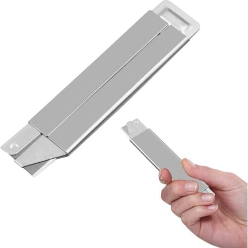 Stainless Steel Utility Knife Retractable Paper Box Cutter Sharp Blade Heavy Duty Household Cutting Tool School Office Supply