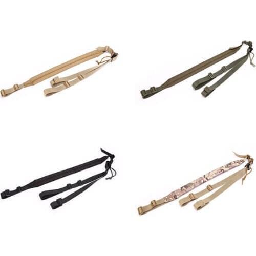 High Quality 2 Point Rifle Sling Adjustable Bungee Tactical Airsoft Gun Strap Paintball Gun Sling For Hunting 90-120cm