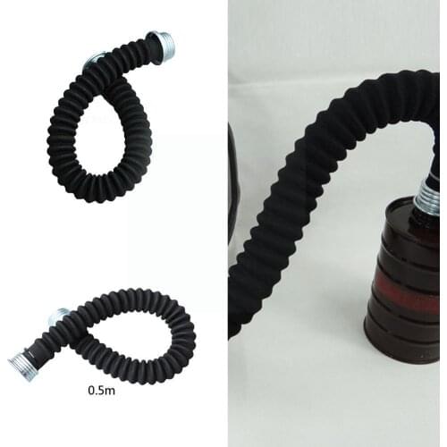 1Set Gas Mask Hose Supplied Air Fed Gas Mask Constant Flow System For Most Gas Respirator Masks Breathing Tube Device Fits L0F1
