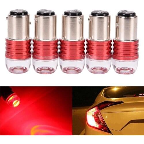 2pcs White 1157 LED Auto Tail Brake Light Lamp Projector Bulb
