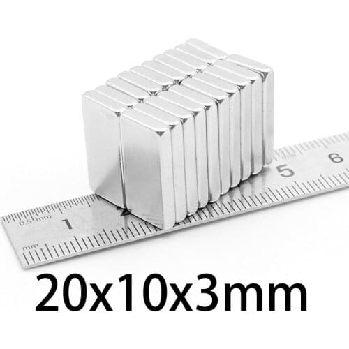 5-80pcs 20x10x3mm Block Powerful Magnets Bulk Sheet Neodymium Magnetic 20mmx10mmx3mm Strong Permanent NdFeB Magnet 20*10*3mm