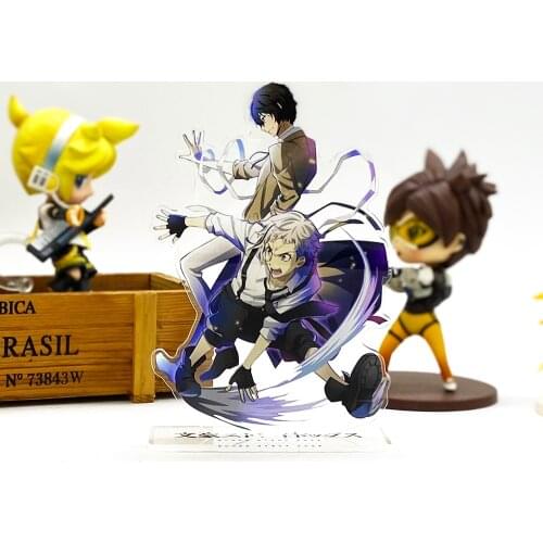 Bungou Stray Dogs dazai osamu Nakajima Atsushi acrylic stand figure model plate holder cake topper anime Japanese