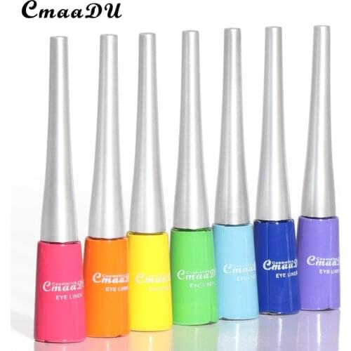 CmaaDu 17Color Magnetic Eyeliner Pen Mate Fast Dry Liquid Cat Makeup Neon Water Activated Liner Face Art Party Drama Pastel Tool