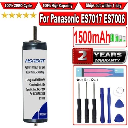 HSABAT 1500mAh Electric shaver NI-MH Nimh Battery for Panasonic ES7017 ES7006 ES8067 ES7026 ES7027 ES7025