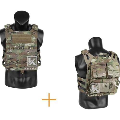 KRYDEX JPC2.0 Tactical Vest + Backpack Set Tactical Airsoft Combat Lightweight Gear Body Armor Carrier Bag Pack Zip-on Panel Kit
