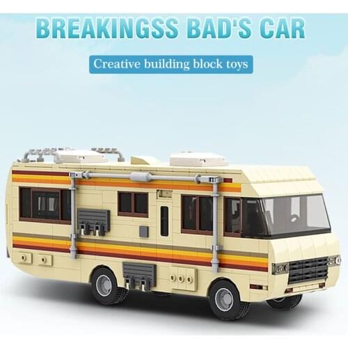 Building Blocks C5025 Breaking Bad RV American Drama Classic Cooking LabHigh-Tech Bricks Model Gift childrens Toys