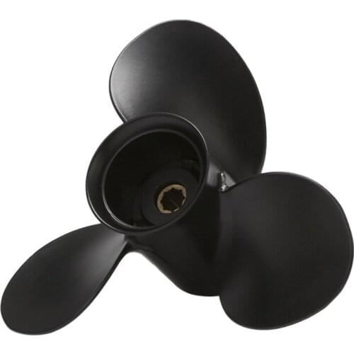 For Mercury 6-15HP 9 x 8 Marine Boat Outboard Propeller 8 Spline Tooth 3 Blades Standard Rotation 48-828154A12