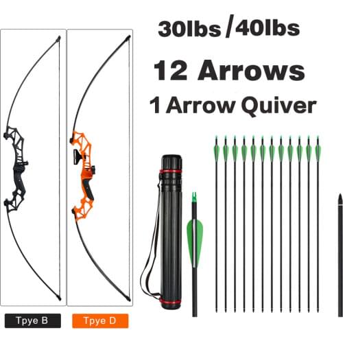 RU stock Toparchery Bow 30-40 lbs Powerful Hunting Archery bow and Arrow set for shooting Gaming outdoor game