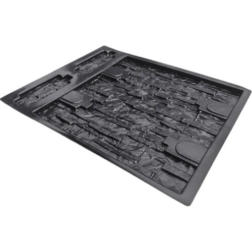 Wall Concrete Molds Garden House Wall Stone Tiles Stone Mold Cement Bricks Maker Mould Vertical Concrete Stamps Retro