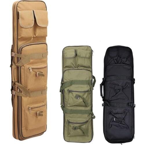 81 94 118cm Nylon Gun Bag Case Rifle Military Molle Backpack Fishing Bag Airsoft Square bags Shoulder Tactical Pouch Double pack