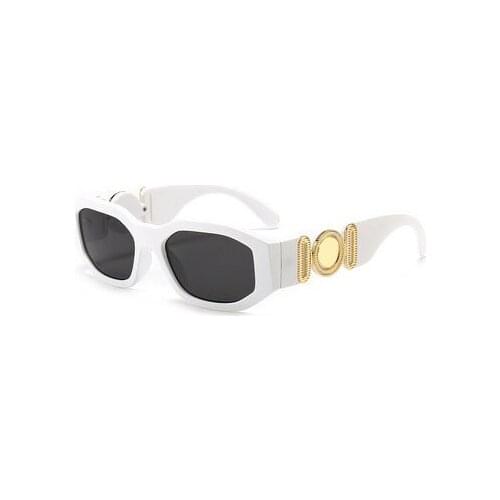 New Fashion Sunglasses For Couple Personality Sunglasses Head Decorative Irregular Small Box Trend Europe And American Cute 2021