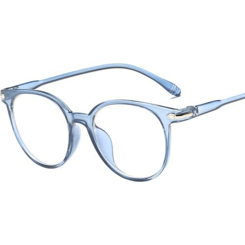 SALE Zero Diopter Glasses Unisex Light Comfortable PC Frame Literary Students Retro Myopia Frames Dropshipping