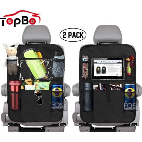 2020 Car Backseat Organizer Anti-Kick Mats Multi-Pocket Tablet Cup Holder Stowing Tidying Hanging Storage Bag