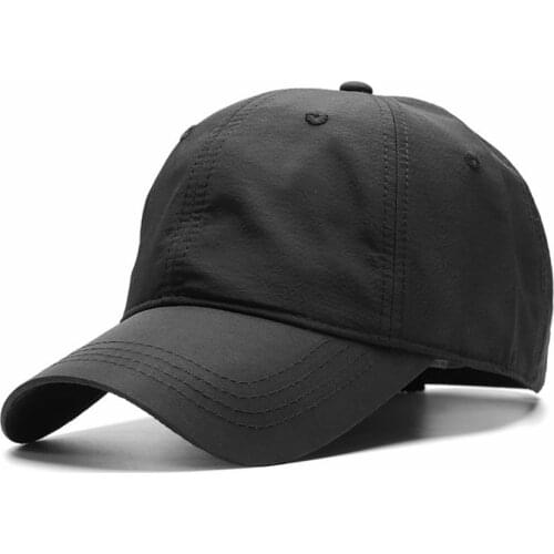 Drop Shipping Male Simple Big Size Baseball Cap Men Women Oudoor Dry Quick Plus Size Sport Sun Hat 56-60cm 60-65cm