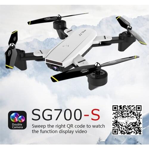 SG700-S 4K Rc Quadcopter With 1080p Camera Wide Angle Selfie Drone Palm Control Helicopter With 5.0mp Wifi Camera Sg700s Dron