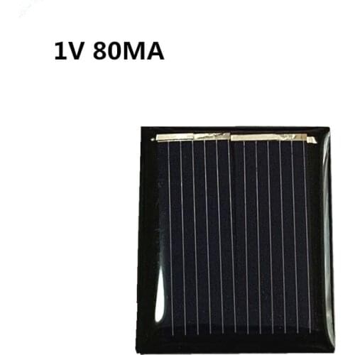Mini Mono Solar Panel single crystal 1V 80MA Solar System DIY For Battery Cell Phone Chargers