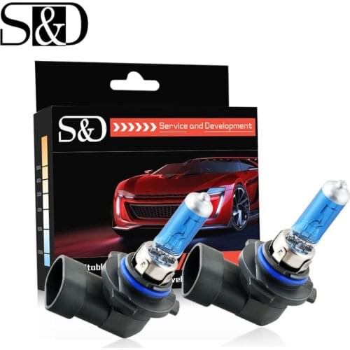 2pcs 9006 HB4 55W 12V Super Bright Halogen Bulb Car Headlight Lamp Fog Lights High Power Auto Light Bulbs 5000K White