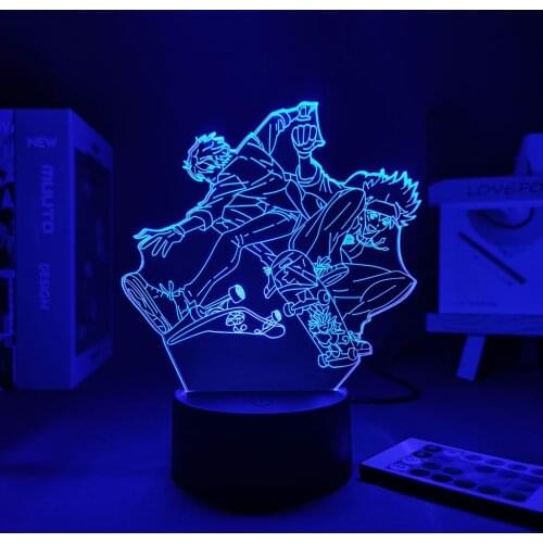 Anime 3d Lamp Led Light SK8 The Infinity Reki X Langa for Bedroom Decor Night Light Kids Brithday Gift Manga Room Desk