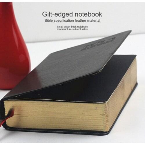 Notebooks Vintage Gilt-edged Notepad Leather Notebook Small Sketchbook Papelaria Travelers Mini Note Book