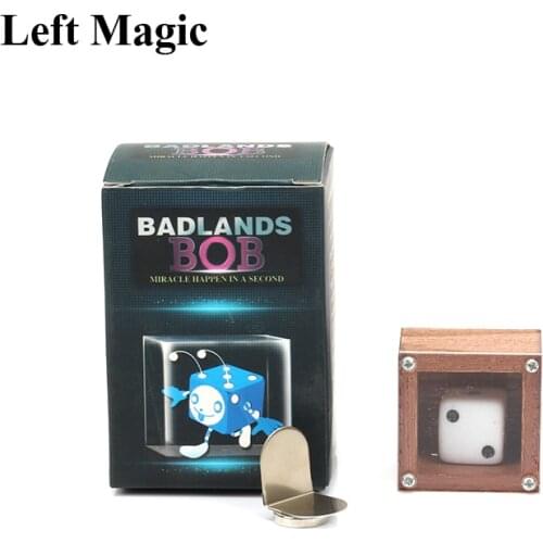 Badlands Bob Wood Magic Dice Magic Tricks Metal Close Up Street Stage Magic Props Mystery Magician MentalismAccessory