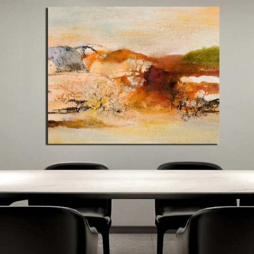 Zao Wou Ki Abstract Landscape Canvas Painting Prints Living Room Home Decoration Modern Wall Art Oil Painting Posters Picture