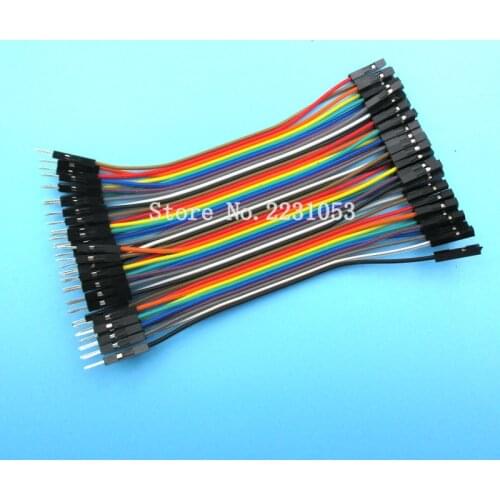 1lot=40pcs/lot 10cm 2.54mm 1pin Female to Male jumper wire Dupont cable