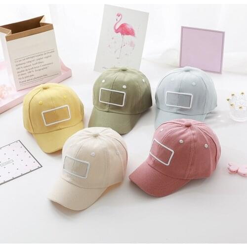 1pcs Spring Summer Kids Baseball Caps Letter Embroidery Baby Boys Girls Sun Hat Adjustable Kids Children Snapback Beach Caps