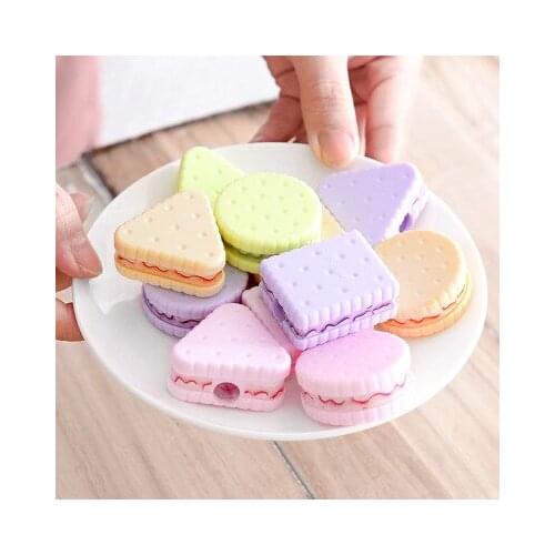 1Piece Lytwtws Cute Cookie Sharpener School Supplies Boys Girls Pencil Sharpener Creative Stationery