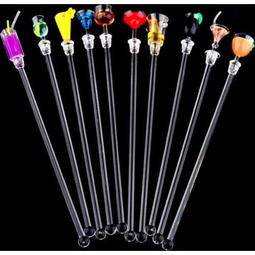 10PCS Swizzle Stick Multipurpose Swizzle Stirrer Drink Stirrer for Cocktail