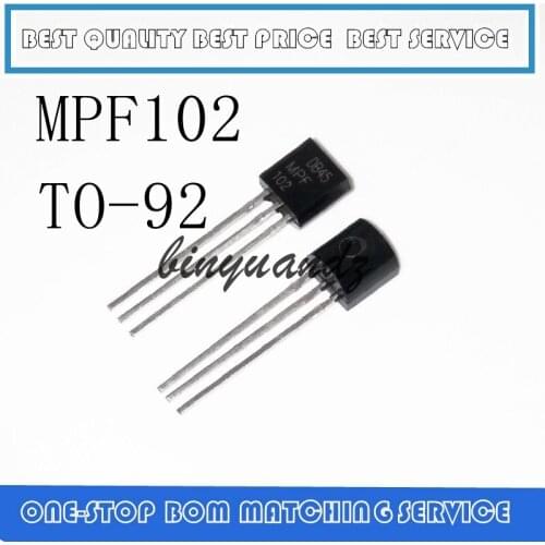 20PCS 50PCS MPF102 MPF 102 TO-92 N-Channel RF Amplifier