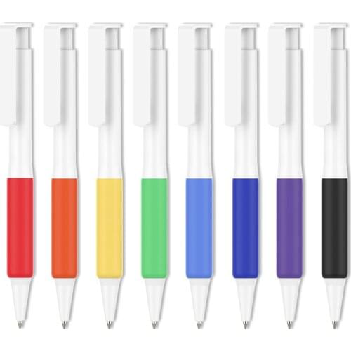 200 pcs/lot Custom Logo Ballpoint pen Variety of colors Ball Pen Promotional Pen with logo