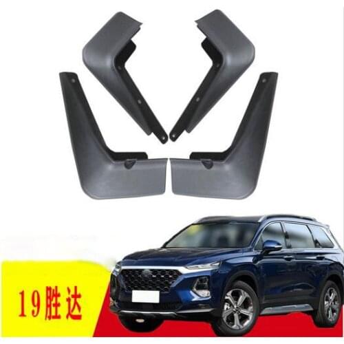 4PCS special for Hyundai New SantaFe 2019 AUTO Mudguards car fender Mud Flaps Mudflaps