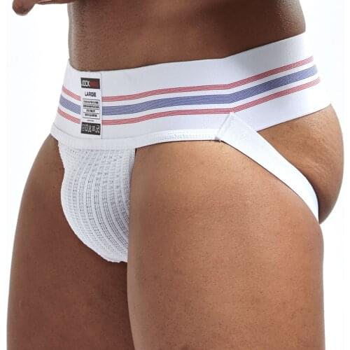 JOCKMAIL Jockstrap, Athletic Supporter w/ Stretch Mesh Pouch, Athletic Supporters for Men, Gym, Fitness & Outdoor Inner Wear