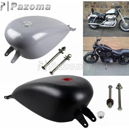 Motorcycle 3.3 Gallon Gasoline Tank Gas Fuel Tank Oil Fuel Tank for Harley Sportster XL 1200 XL 883 SuperLow Iron 883 2007-2017